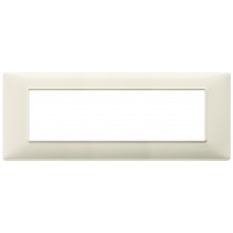 Placca Vimar Plana 7 moduli beige in tecnopolimero 14657.03