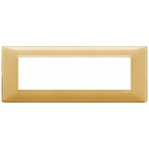 Placca Vimar Plana 7 moduli Reflex ambra in tecnopolimero 14654.43