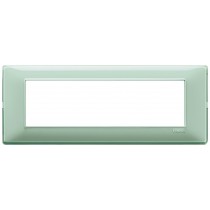 Placca Vimar Plana 7 moduli Reflex menta in tecnopolimero 14657.44