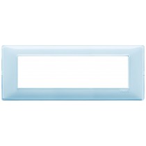 Placca Vimar Plana 7 moduli Reflex acqua in tecnopolimero 14657.45