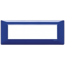 Placca Vimar Plana 7 moduli Reflex zaffiro in tecnopolimero 14657.50