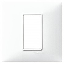 Placca Vimar Plana 1 modulo bianco in tecnopolimero 14641.01