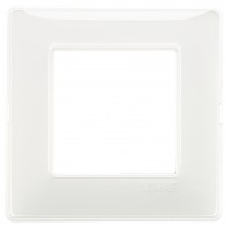 Placca Vimar Plana 2 moduli Reflex Neve in tecnopolimero 14642.41