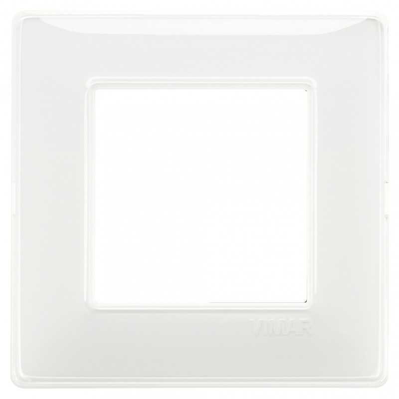 Placca Vimar Plana 2 moduli Reflex Neve in tecnopolimero 14642.41