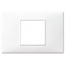 Placca Vimar Plana Bianca 2 Posti centrali in tecnopolimero 14652.01