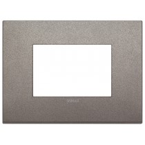 Placca Classic Vimar Arkè  3 moduli titanio codice 19653.04