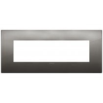 Placca Vimar Arkè Classic 7 moduli metallo cromo nero 19657.09