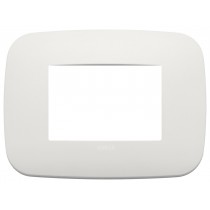 Placca Vimar Arkè Round 3 moduli Metallo perla matt 19683.25