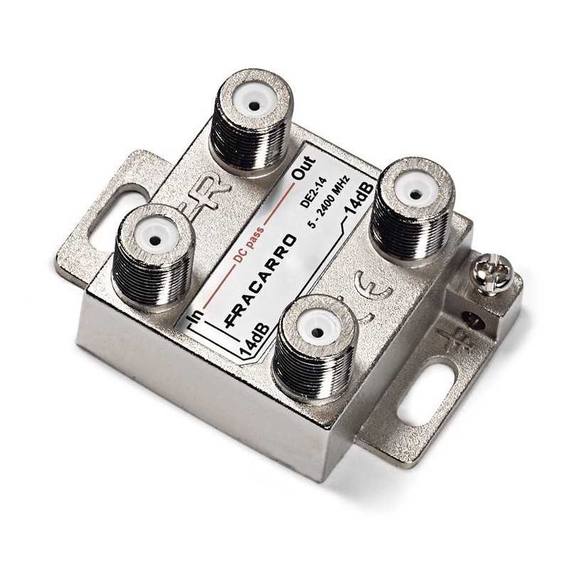 Derivatore  2 Vie Fracarro DE2-10 innesto ad F  280714