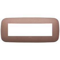 Placca Vimar Arkè Round 7 moduli Metallo bronzo matt 19687.24