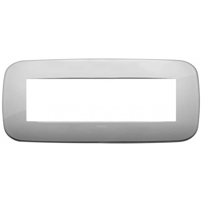 Placca Vimar Arkè Round 7 moduli Metallo cromo codice 19687.28