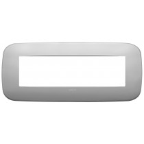 Placca Vimar Arkè Round 7 moduli Metallo nichel matt 19687.30