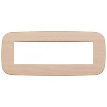 Placca Vimar Arkè Round 7 moduli Legno naturale acero 19687.53