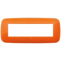 Placca Vimar Arkè Round 7 moduli Reflex colore orange 19687.63