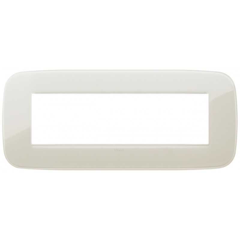 Placca Vimar Arkè Round 7 moduli Reflex avorio codice 19687.67