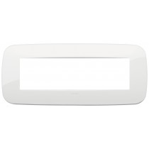 Placca Vimar Arkè Round 7 moduli bianco tecnopolimero 19687.84