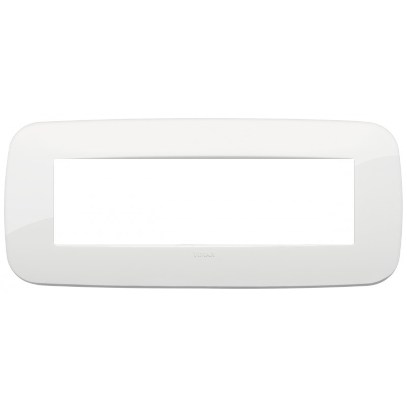 Placca Vimar Arkè Round 7 moduli bianco tecnopolimero 19687.84