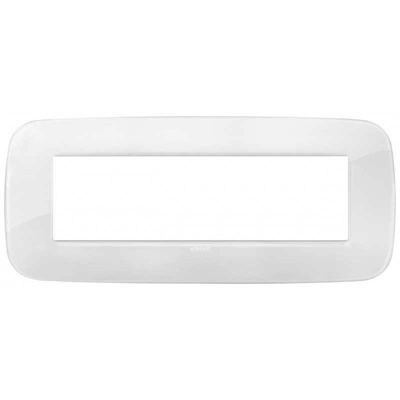 Placca Vimar Arkè Round Total Look 7 moduli Reflex ghiaccio 19687.B66