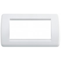 Placca Vimar Idea Rondo' 4 Moduli bianco brillante 16764.01