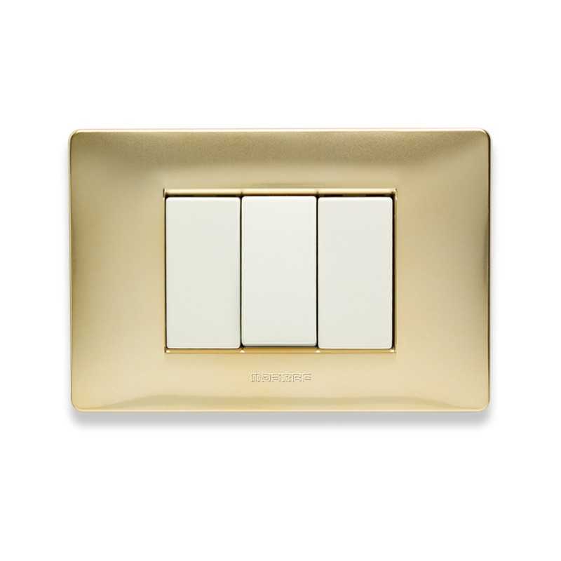 Placca Master Mix Oro karat in tecnopolimero 3 posti 21MX243