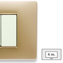 Placca Master Mix Sahara  in tecnopolimero 4 posti 21MX544