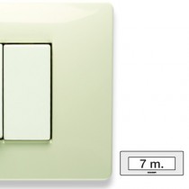 Placca Master Mix Bianco safari in tecnopolimero 7 posti 21MX287