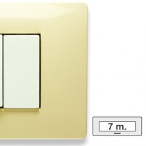 Placca Master Mix Bianco Parigi in tecnopolimero 7 posti 21MX127