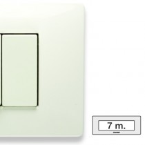 Placca Master Mix Bianco aspen in tecnopolimero 7 posti 21MX107