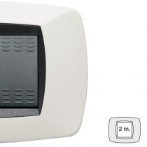 Placca Master Modo Bianco in tecnopolimero 2 posti 39TC102