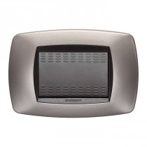 Placca Master Modo Bronzo opaco in tecnopolimero 3 posti 39TC553