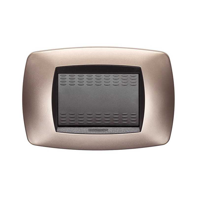Placca Master Modo Rame opaco in tecnopolimero 3 posti 39TC543