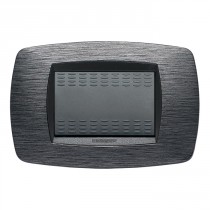 Placca Master Modo Satinato grigio  in tecnopolimero 3 posti 39TC513