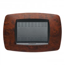 Placca Master Modo Radica di noce in tecnopolimero 3 posti 39TC433