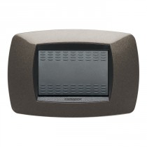 Placca Master Modo Grigio antracite in tecnopolimero 3 posti 39TC383