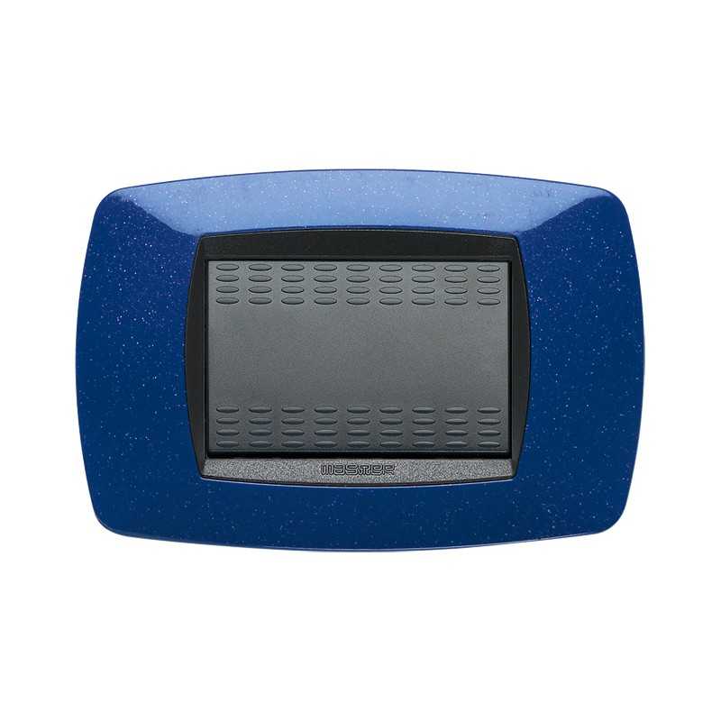 Placca Master Modo Blu vio in tecnopolimero 3 posti 39TC363