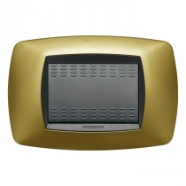 Placca Master Modo Giallo perla in tecnopolimero 3 posti 39TC323