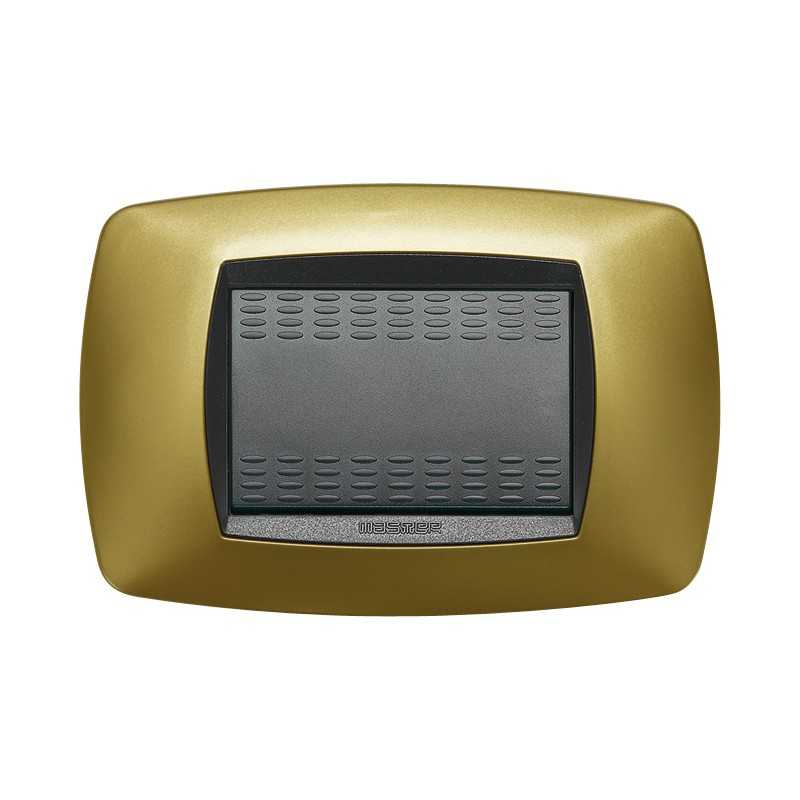 Placca Master Modo Giallo perla in tecnopolimero 3 posti 39TC323