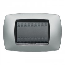 Placca Master Modo Titanio in tecnopolimero 3 posti 39TC253