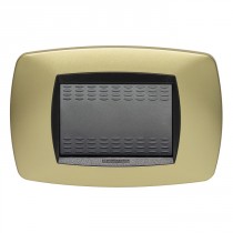 Placca Master Modo Ottone opaco in tecnopolimero 3 posti 39TC243