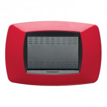 Placca Master Modo Rosso in tecnopolimero 3 posti 39TC153