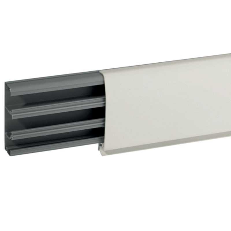 Canalina Bocchiotti TBN W tre scomparti a battiscopa 81,5x22,5 B09650