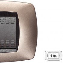 Placca Master Modo Rame opaco in tecnopolimero 4 posti 39TC544