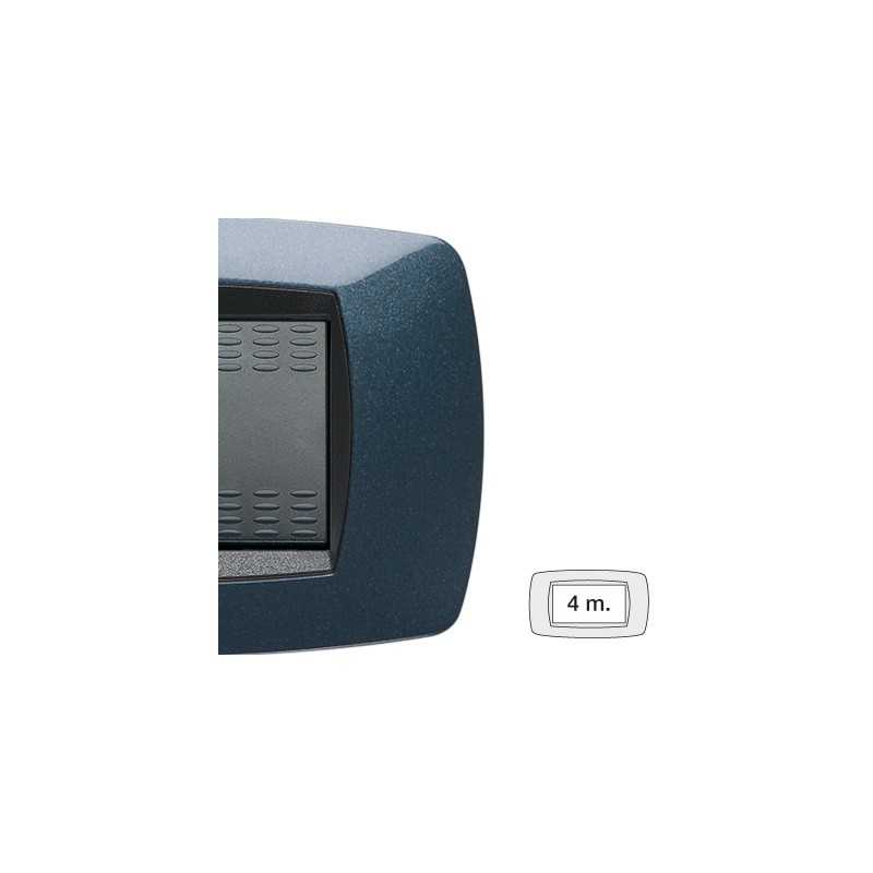 Placca Master Modo Blu notte in tecnopolimero 4 posti 39TC354