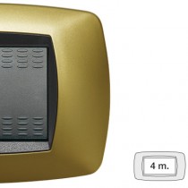 Placca Master Modo Giallo perla in tecnopolimero 4 posti 39TC324