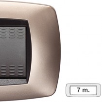 Placca Master Modo Rame opaco in tecnopolimero 7 posti 39TC547