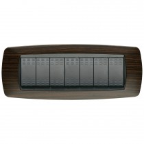 Placca Master Modo Wengè in tecnopolimero 7 posti 39TC467