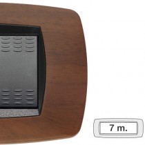 Placca Master Modo Noce scuro in tecnopolimero 7 posti 39TC457