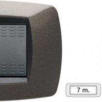 Placca Master Modo  Grigio antracite in tecnopolimero 7 posti 39TC387