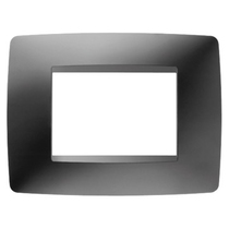 PLACCA 3 MODULI ONE PER GEWISS CHORUS GW16103TN NERO TONER