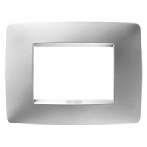 PLACCA 3 MODULI ONE PER GEWISS CHORUS GW16103VT TITANIO